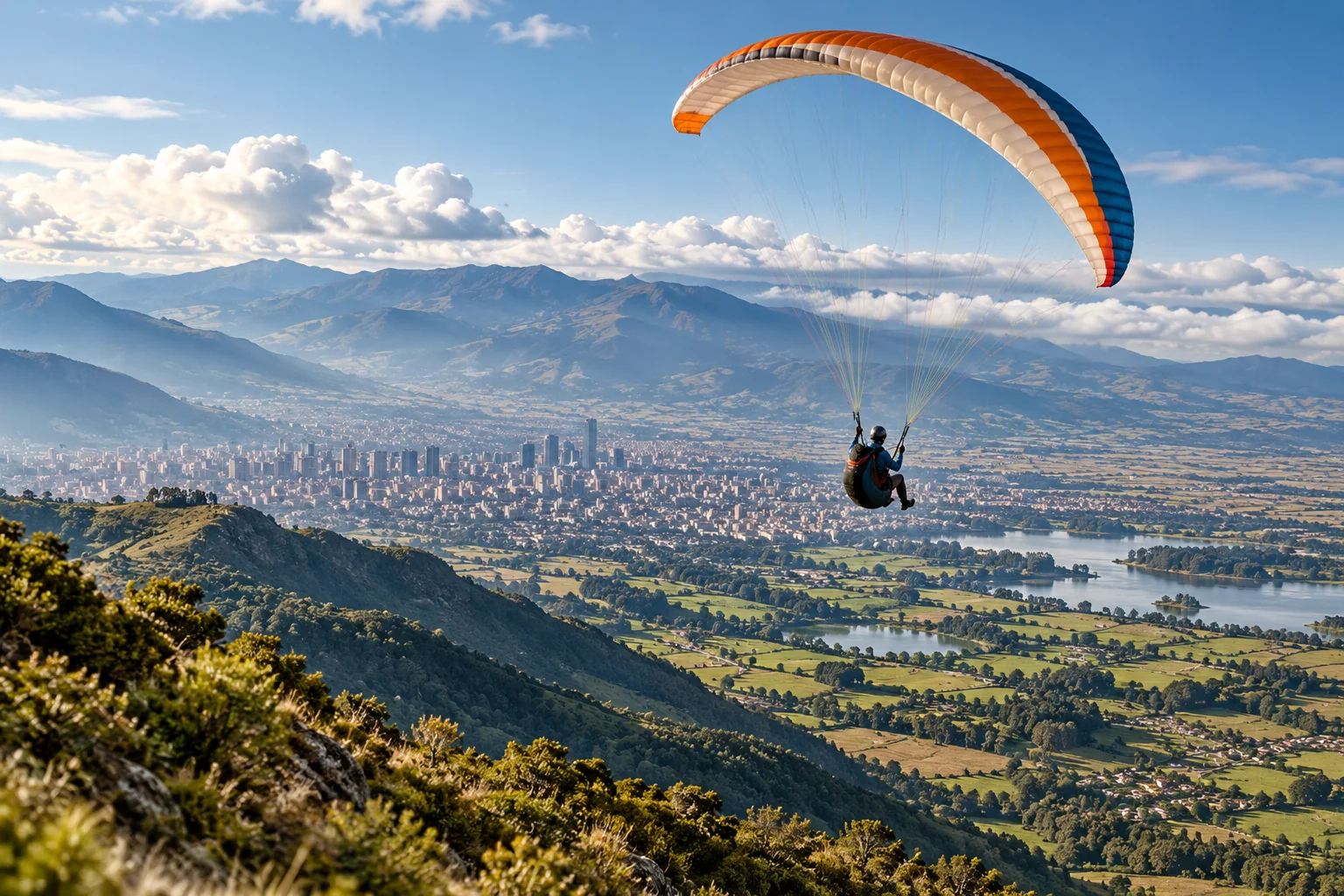 Bogotá region paragliding